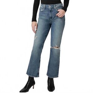 Paige Courtney Bootcut Jeans Womens Size 25 High Rise Distressed NWT